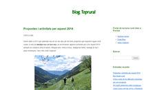 Desktop Screenshot of blog.toprural.cat